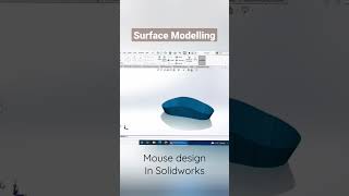 Surface Design in Solidworks tutorial|Mouse Design | #solidworksbeginnerstutorials #shorts #trending