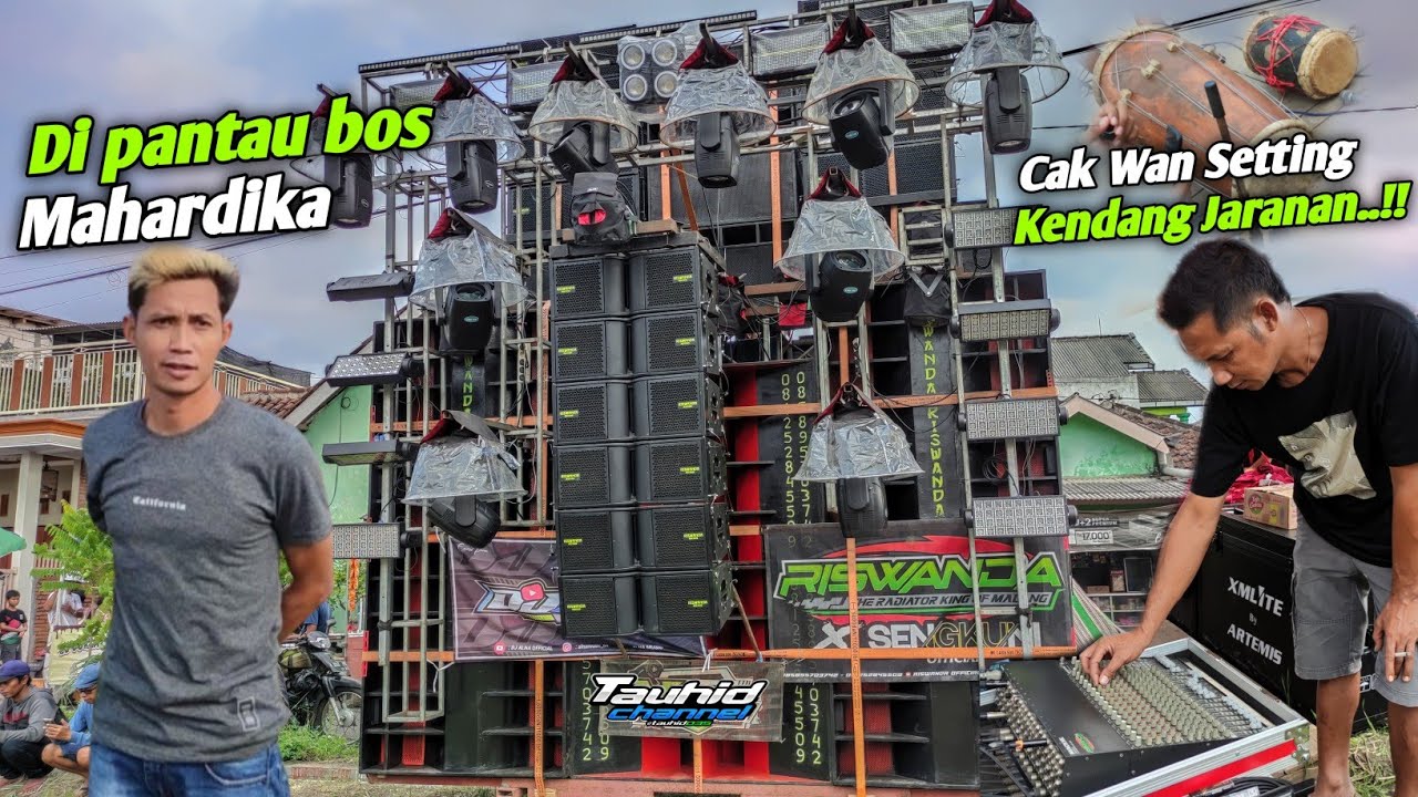 Bos Mahardika Pantau Cek sound Riswanda Cak Wan Sebelum acara Mberot Horegg 🔥