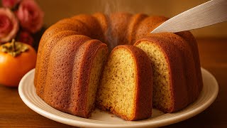 You Won’t Believe How Easy This Persimmon Cake Recipe Is! 🍰 Super Moist, Fluffy \u0026 Homemade