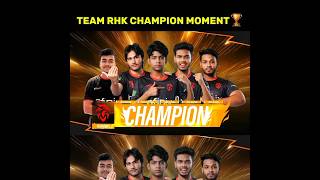 TEAM REDHAWKS CHAMPION MOMENT🏆😱||RHK CHAMPIONS|| #ffshorts #freefire