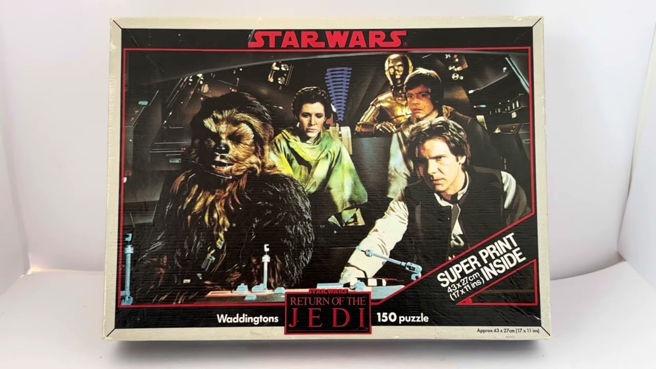 Vintage Waddington 1983 Star Wars Return Of The Jedi - Inside The