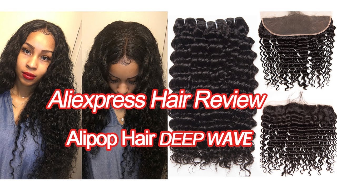 Alipop Hair Review | Deep Wave 26 26 26 +20 Bundles with frontal