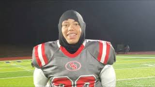 Post-game with Canton South's Tre Wilson after they defeat Struthers 35-13 in Div. IV Reg. 13