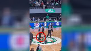 Kyrie Irving Stomps On The Celtics Logo👀 | Nets vs Celtics - NBA Playoffs