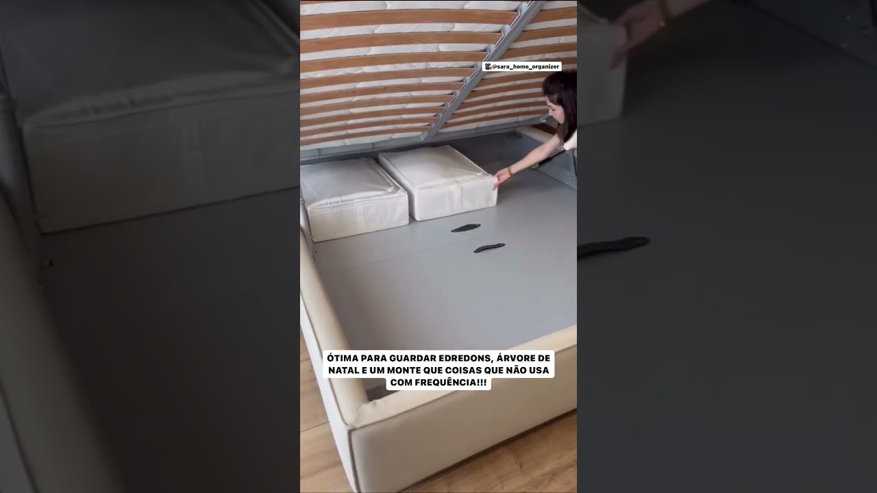 CAMA BAÚ PARA APROVEITAR BEM PEQUENOS ESPAÇOS 
