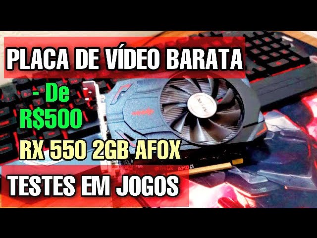 Rx 550 em promoção