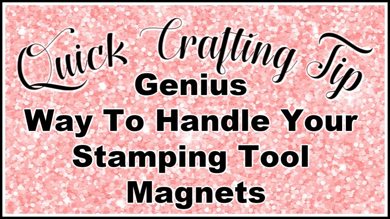 Quick Crafting Tip - Genius Way to Get Your Magnets Off Your Stamping Tool