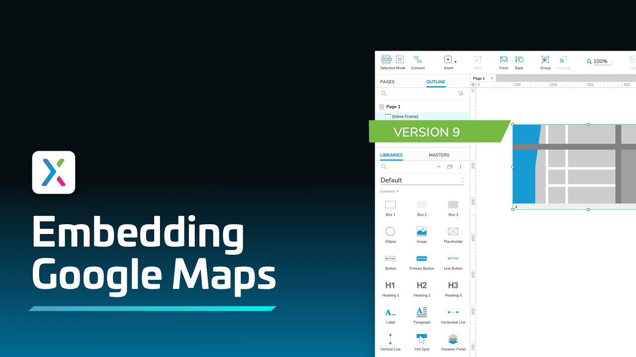 Update Embedding Google Maps in Axure RP