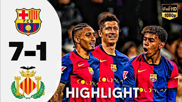 F.C Barcelona vs Valencia 7-1 Full highlights all-goals