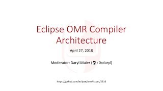 OMR Compiler Initialization 20180427