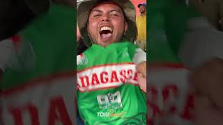 The pocket of Madagascar fans could not hold their silence. They play in the finals. #madagascar
