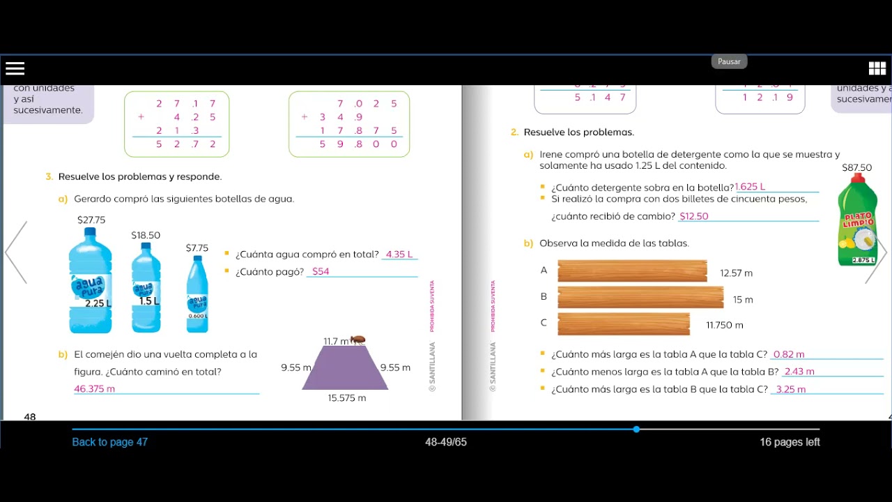 Detectives Matematicos Pag 47 A 49 Repaso Clase 16 04 2021 Youtube