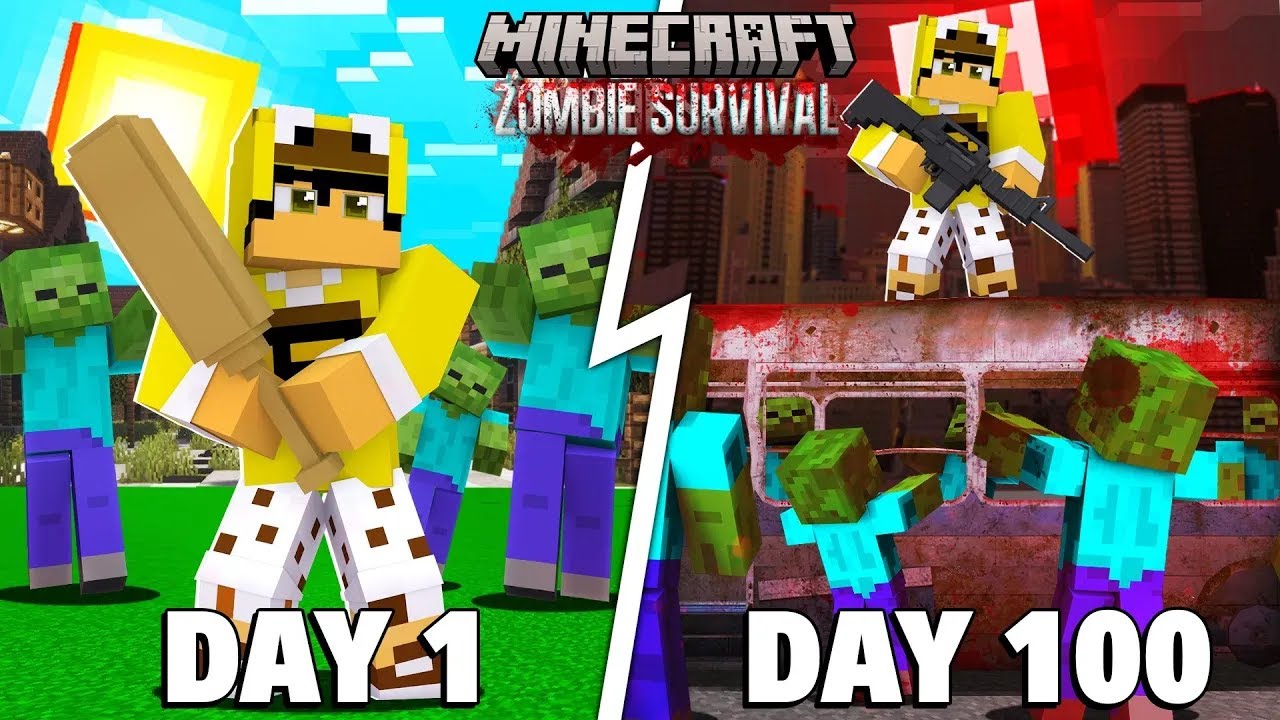 100 Ngày Sinh Tồn Trong Minecraft ĐẠI DỊCH XÁC SỐNG Siêu Khó !! - YouTube