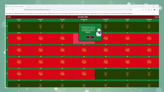 Interactive Advent Calendar in Pure JavaScript with MindFusion.Scheduling