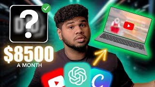 Make Over $8500 a Month ONLY UPLOADING Faceless YouTube Videos Using AI (EASY SIDE HUSTLE)