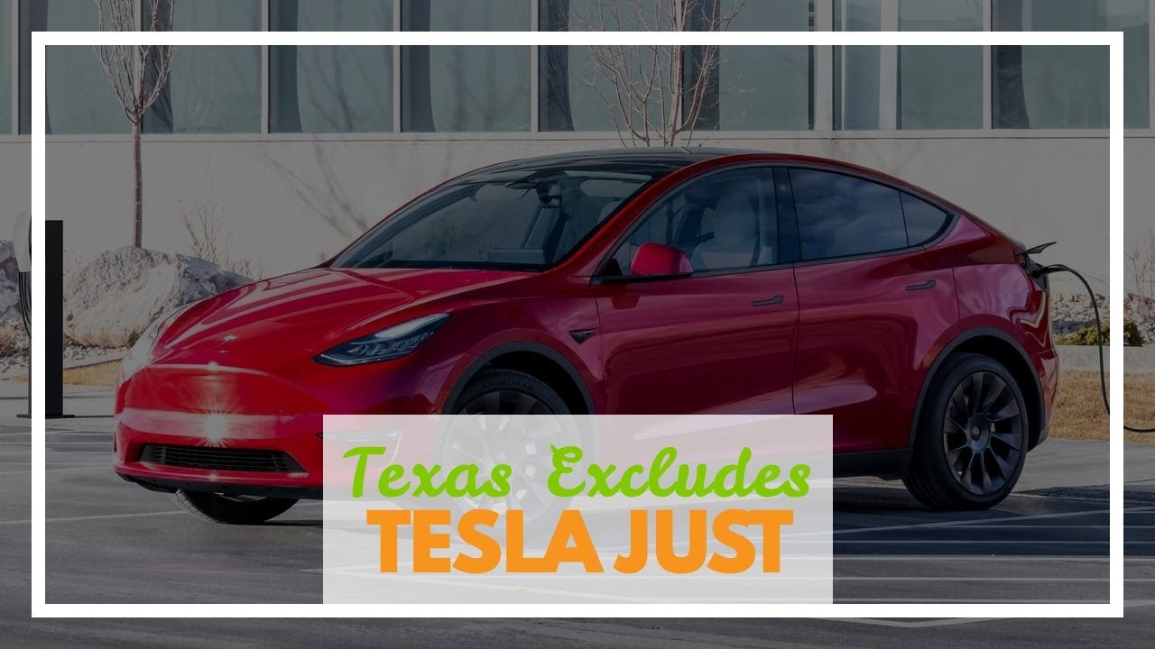 Texas Excludes Tesla From Its Extensive New EV Rebate Program YouTube