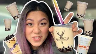 TRYING OUT EVERY BOBA SHOP IN MY CITY!