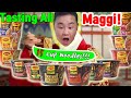 Korean Trying All Maggi Cup Noodles - Maggi Pedas Giler is Super Spicy!