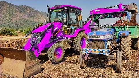 JCB 3dx Backhoe Maschine fully Loading Mud in Mahindra 475 JCB miti khudai work #jcb #jcbmitikhudai