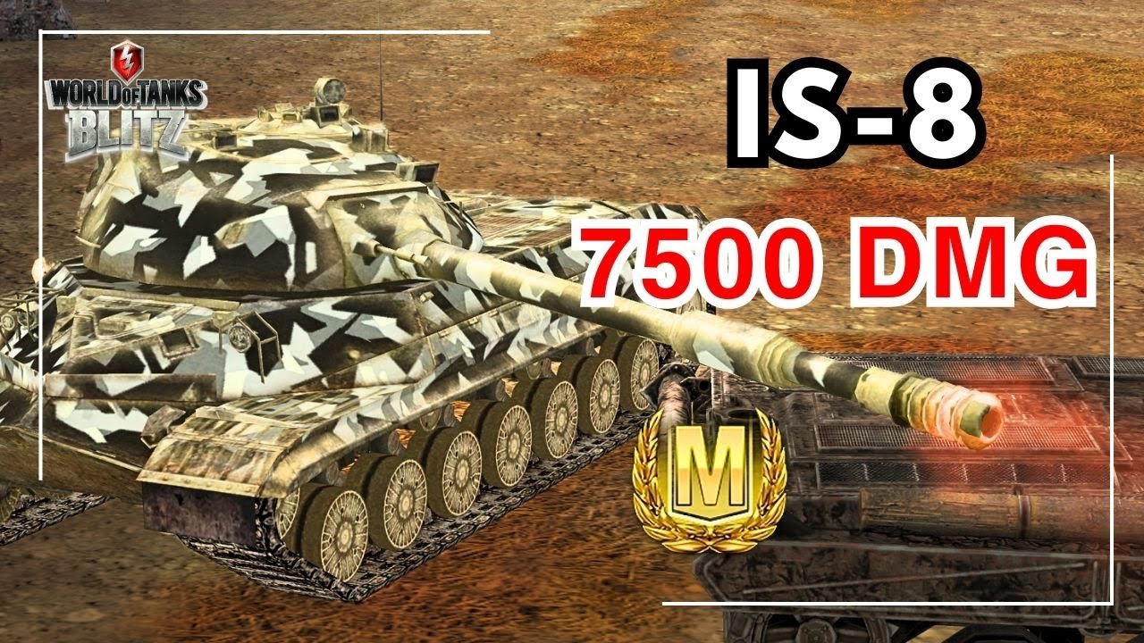 IS-8 • 7500 Damage • 6 kills | WOT Blitz Ace Mastery Gameplay