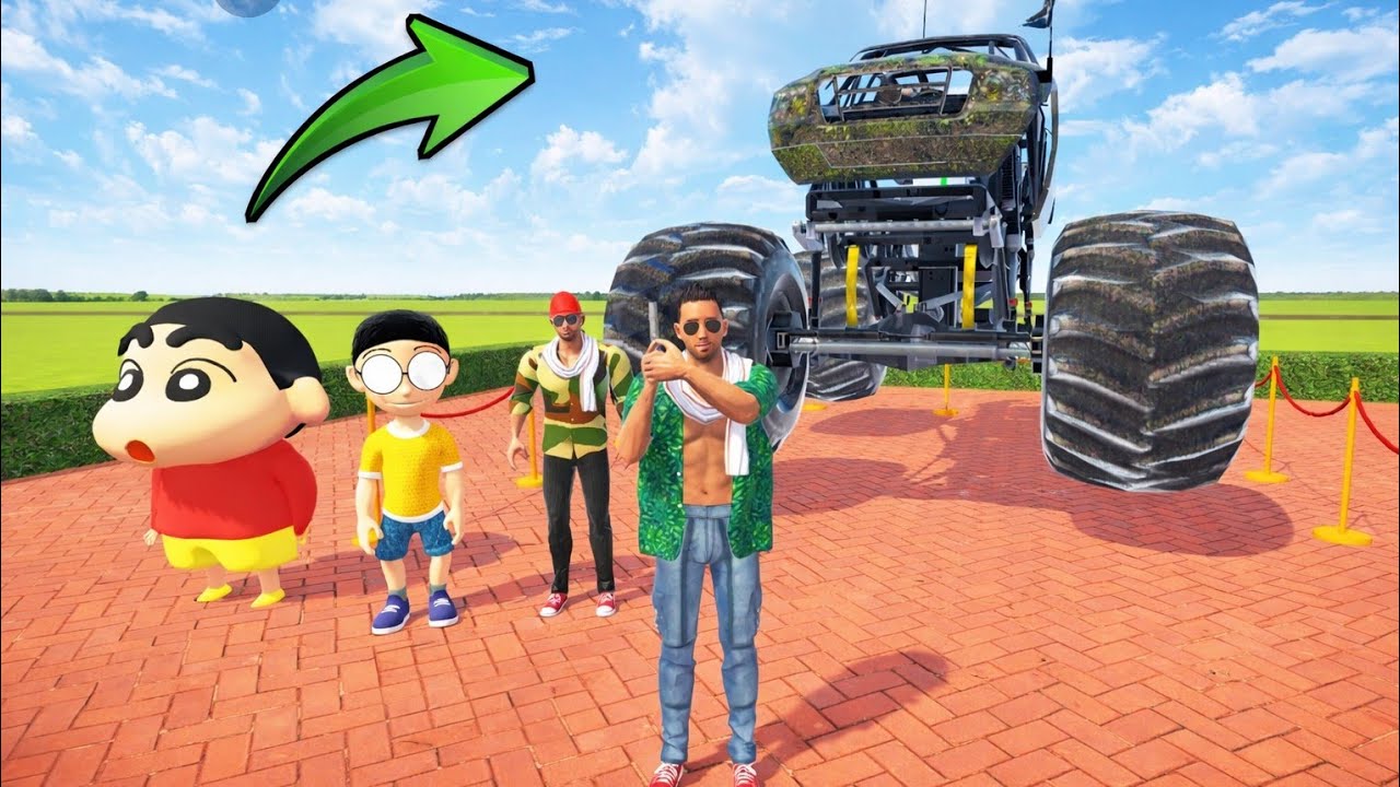 “Jack Ne Shinchan Ko Diya MONSTER TRUCK Gift 😱 | Indian Theft Auto Simulator”