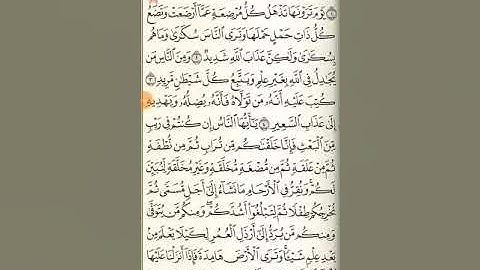 سورة الحج من آية ١ حتى آية ٣٧ !!!