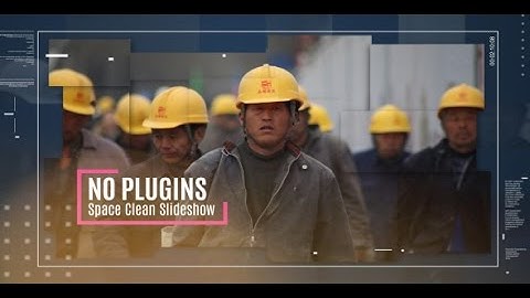 After Effects Template: Space Clean Slideshow