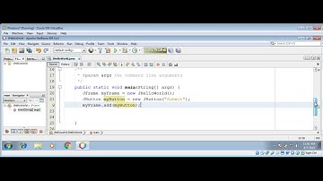 JFrame and JButton simple example in JAVA Swing