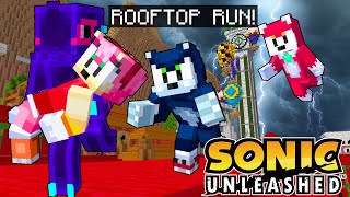 Amys Rooftop Run Rescue!🏠🏃‍♂️‍➡️ Minecraft Sonic UNLEASHED [156]