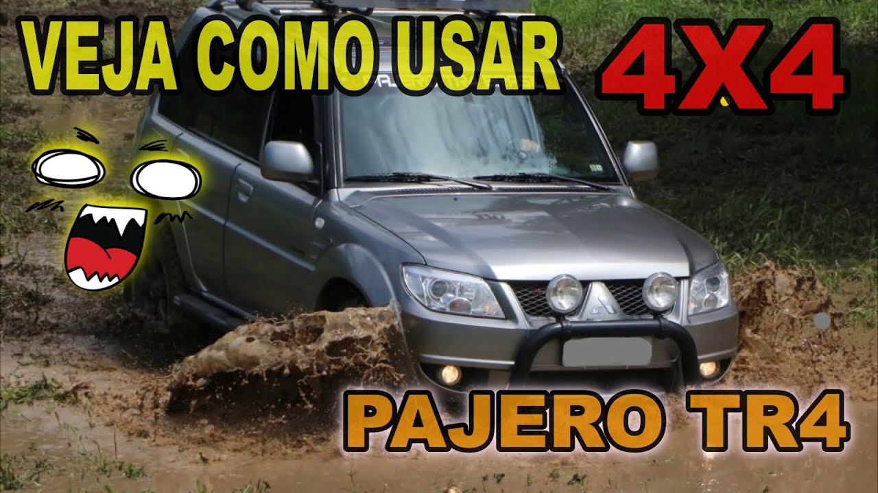 PAJERO TR4, VEJA COMO USAR A ALAVANCA 4X4. 