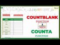 Countall and Countblank function in Excel | Count: All types of Value and Blank Cells