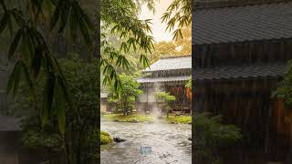 ASMR RAIN - Peaceful Rain Sleep Estate House Gray Clouds Background Noise Soul Peace #asmr #rain