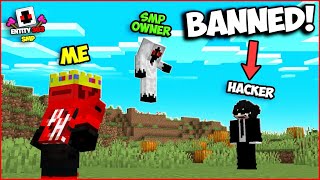 My HACKER Friend Got BANNED By Owner on This Deadly Minecraft SMP | Entity 303 SMP Part 13