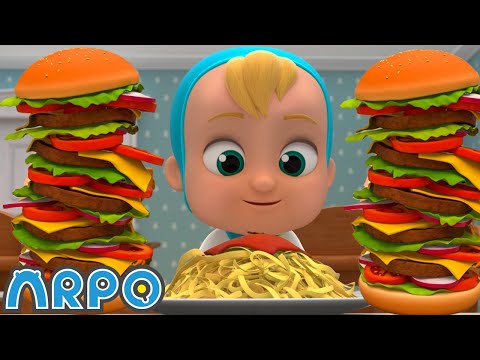 Hungry Baby Eating Food - FRIDGE NIGHTMARE! | Baby Daniel & ARPO The Robot | Funny Food Cartoon