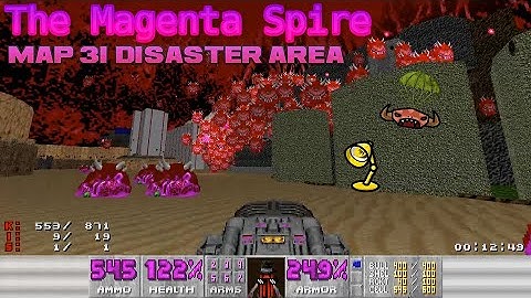 𝚃𝚑𝚎 𝙼𝚊𝚐𝚎𝚗𝚝𝚊 𝚂𝚙𝚒𝚛𝚎 by @ starring @the_lamp : Map 31 Disaster Area + @sandwedge