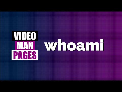 'whoami' - print effective user name - Video Man Pages