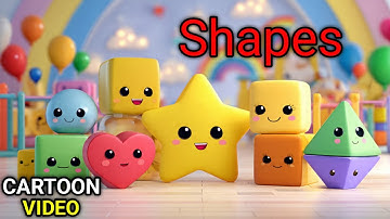 Learn Shapes for Kids | Basic 2D and 3D Shapes with Fun Animation