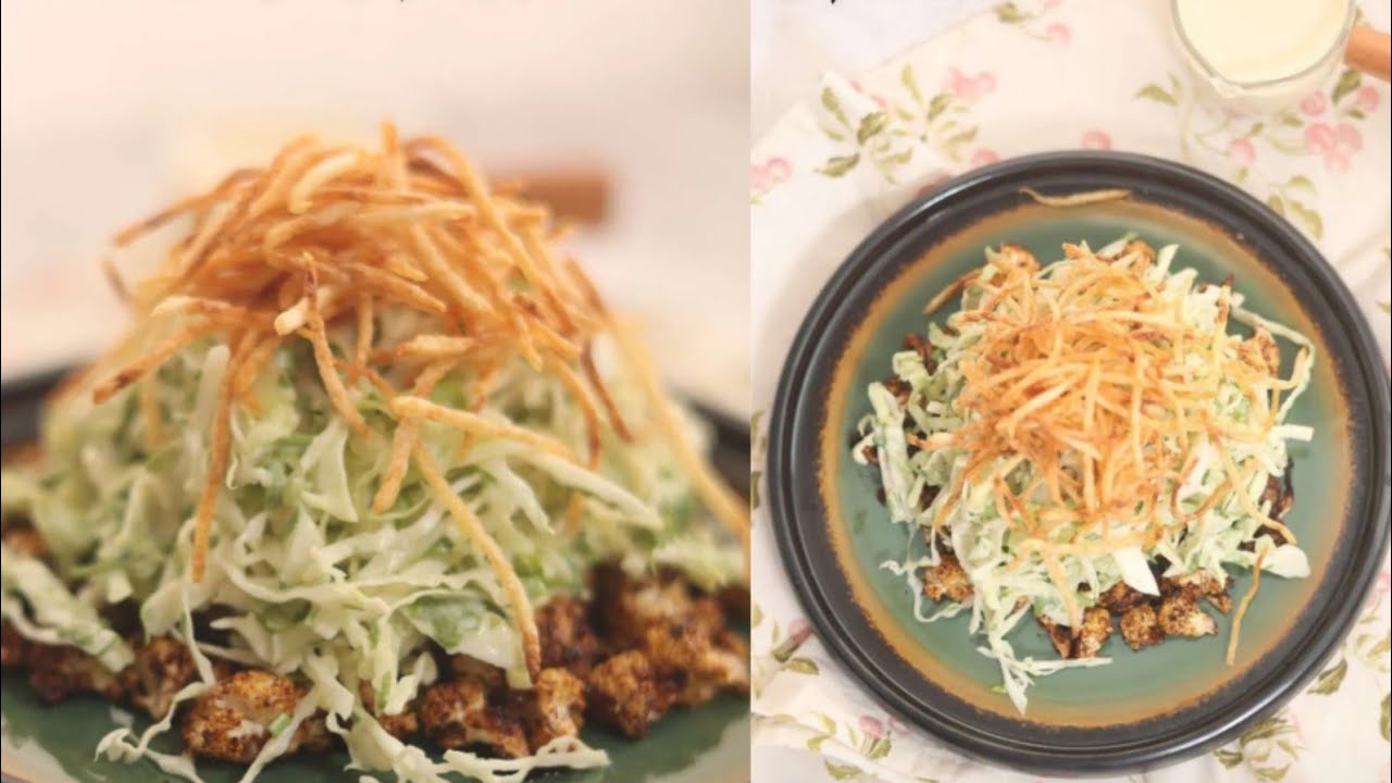 سلطة الزهرة اللذيذة 🥗✨ الشيف حصة