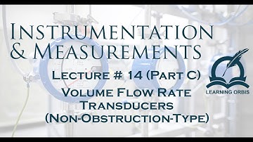 Lecture 14 Volume Flow Rate Sensors | Non-Obstruction Type