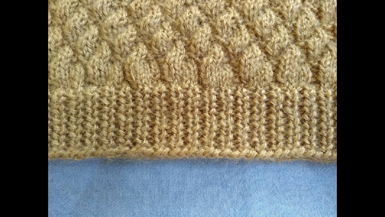 New Knitting Technic for 1*1 Rib & 2*2 Rib Border YouTube