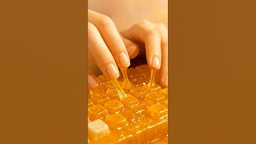 Honey keyboard Relaxing ASMR 🍯| #asmr #satisfying #asmrsounds #relaxing #ai #aiart #keyboardasmr