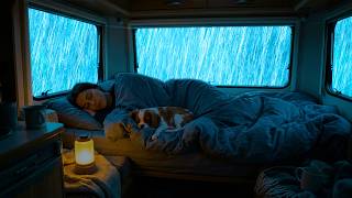 Listen to Heavy Rain Outside a Warm Car with Soft Thunder Echoing Far the Forest | Relaxing Sounds screenshot 1