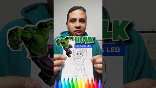 Pintando a HULK con luces LED