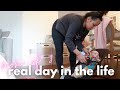 Real day in the life of with a newborn  mom of 3