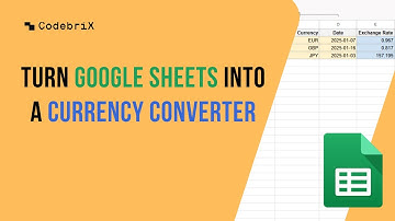 Google Sheets Tutorial: Currency Conversion