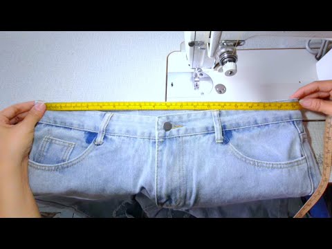 วิธีขยายเอวกางเกงยีนส์ออก3นิ้ว/how to enlarge jeans waist