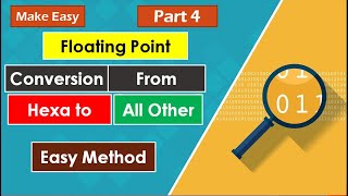 Floating Point Hexadecimal to Other Base Conversion | Hexa to Decimal | Binary | Octal || Make Easy