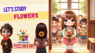 Flower Names for Kids | Educational Video | Easy Learn English