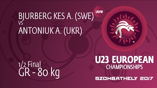 12 Gr - 80 Kg A. Bjurberg Kes Swe Df. A. Antoniuk Ukr By Tf, 8-0