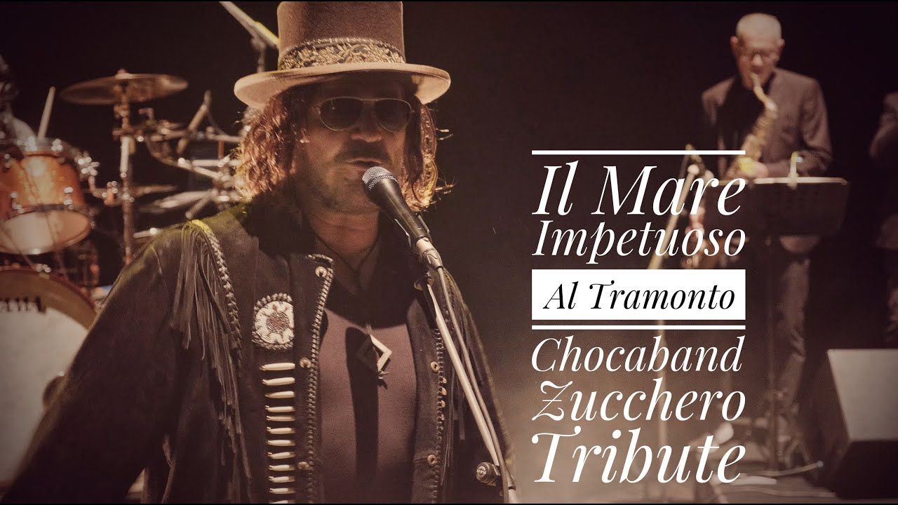 il mare impetuoso al tramonto testo